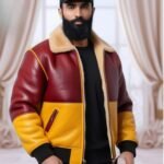 LEATHER BOMBER JACKET