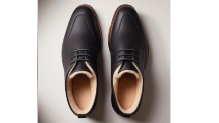 BLACK LEATHER SHOES