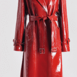 Rihanna Red Trench Coat