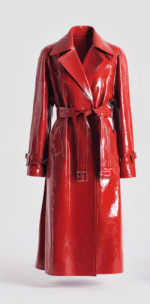 Rihanna Red Trench Coat