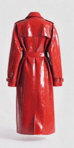 Rihanna Red Trench Coat