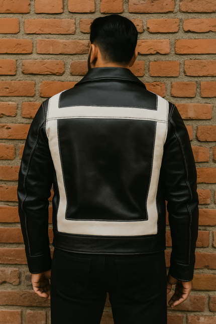 Black and White Bomber Jacket