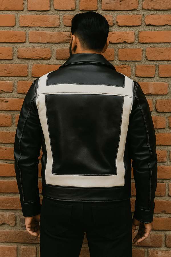 Black and White Bomber Jacket