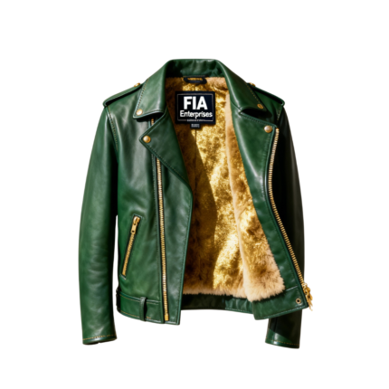 Men’s Olive Green Leather Jacket