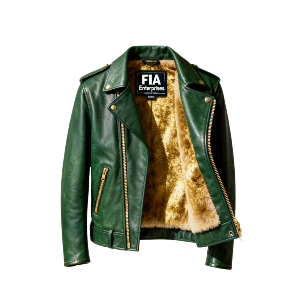 Men’s Olive Green Leather Jacket