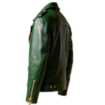 Men’s Olive Green Leather Jacket