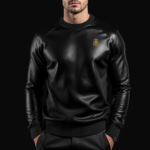 Luxury Leather Cashmere Sweater