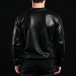 Luxury Leather Cashmere Sweater