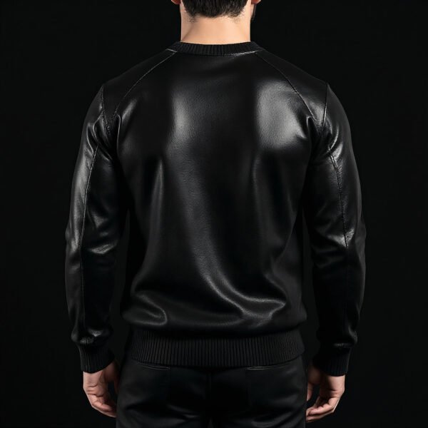Luxury Leather Cashmere Sweater
