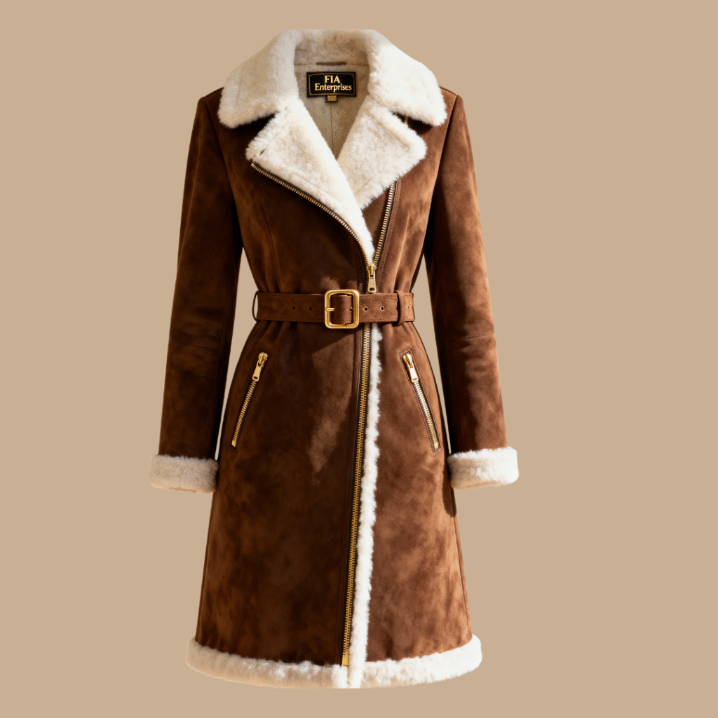 Womens Brown Suede Jacket