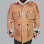 Camel Leather Motorcycle Jacket