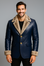 Full-Grain Leather Coat