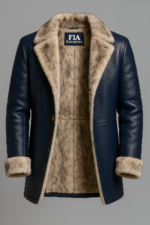 Thick Full-Grain Leather Coat