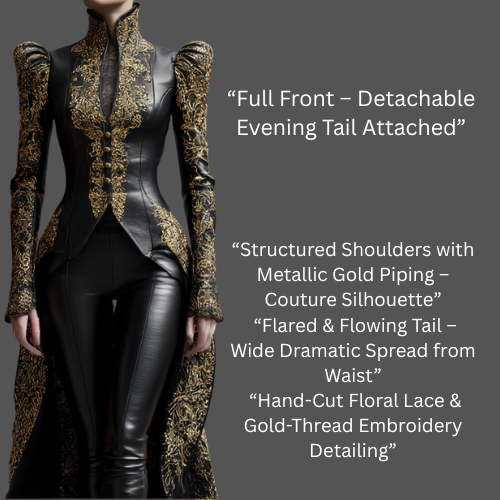 Couture leather jackets for women