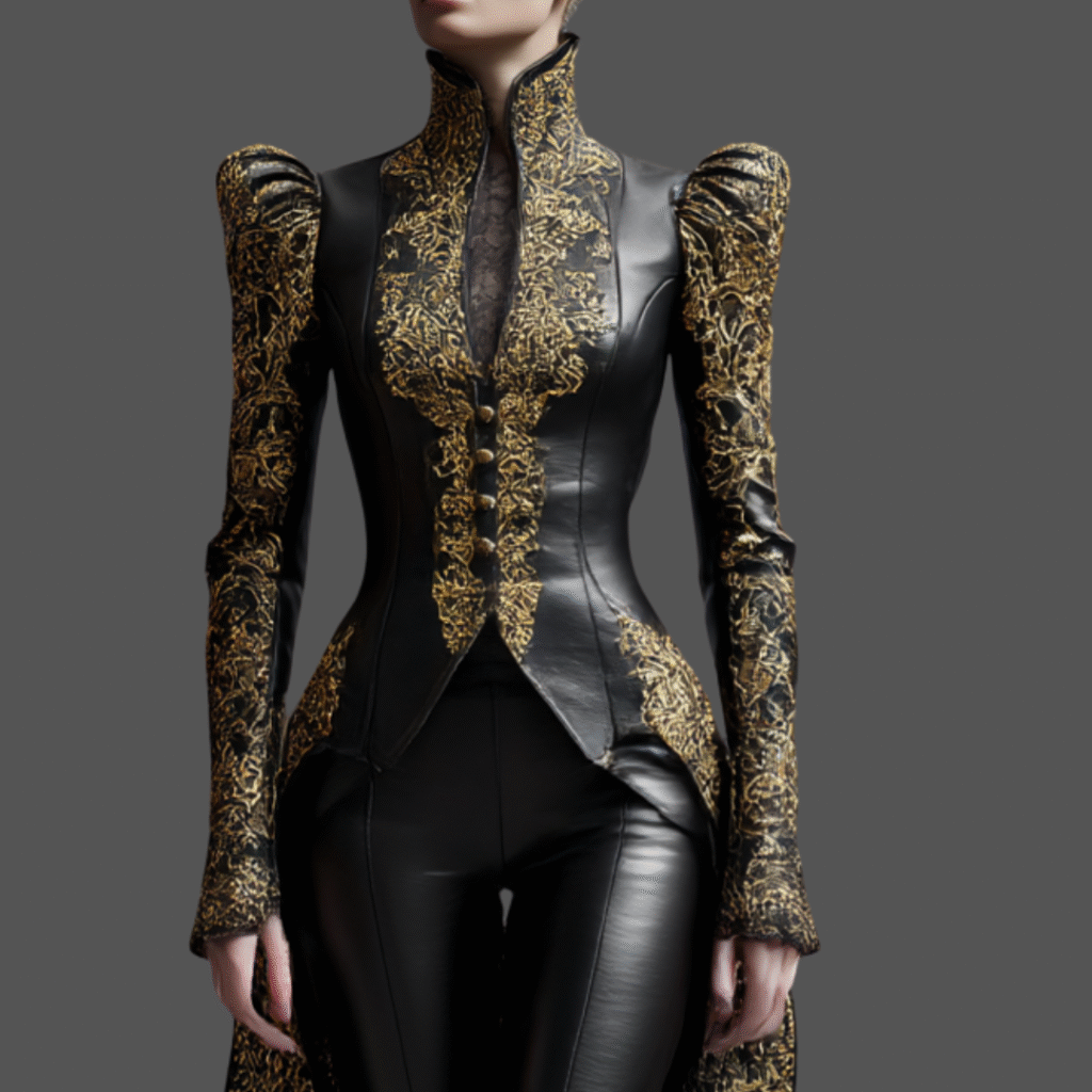 Couture leather jackets for women