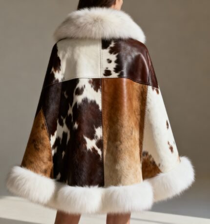 Real Hair-On Cowhide Cape
