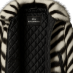 Mens Zebra Print Leather Jacket