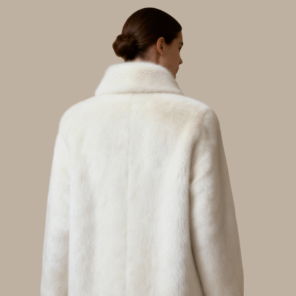White Mink Fur Coat