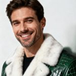 Crocodile-Embossed Leather Jacket