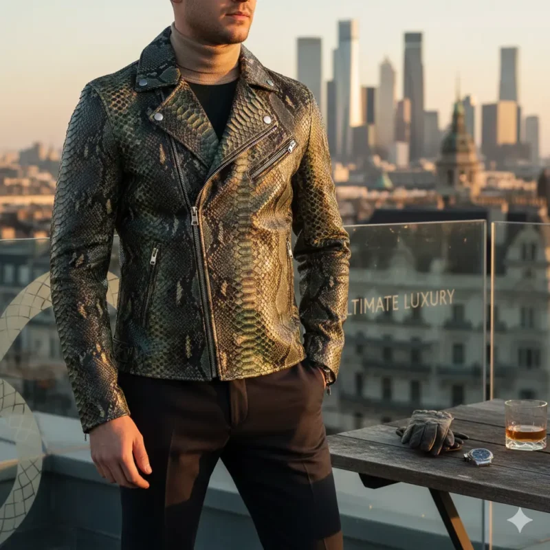 Snake Skin Leather Jacket Trends You’ll See Everywhere This Season