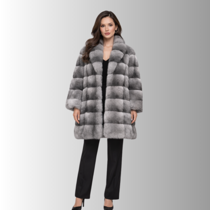 Luxury Chinchilla Fur Coat