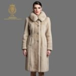 Beige Mink Fur Coat