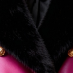 Pink Italian Leather Coat