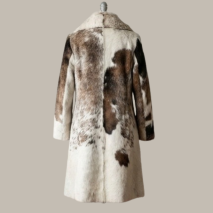 Full Hair-On Cowhide Coat for Women