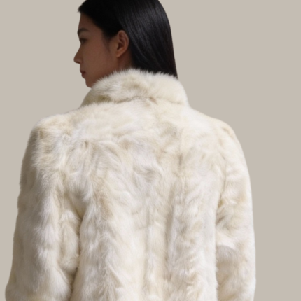 White Mink Fur Coat