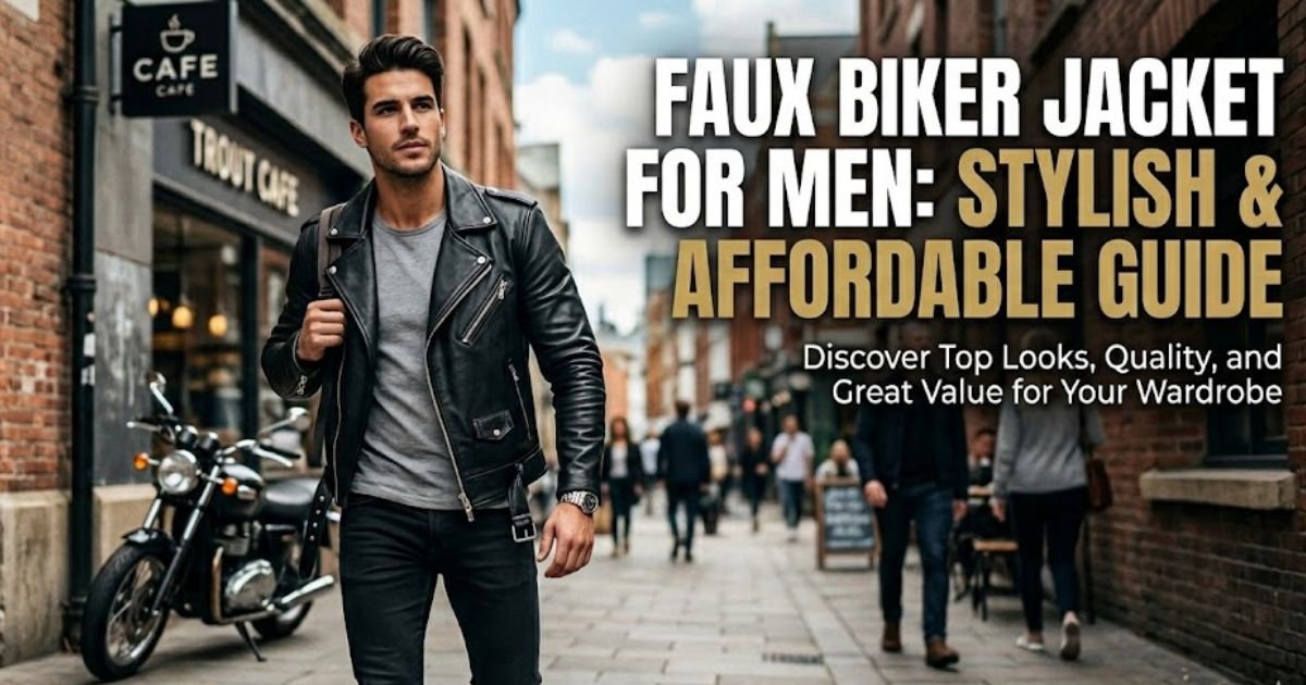 Faux Biker Jacket for Men Stylish & Affordable Guide 