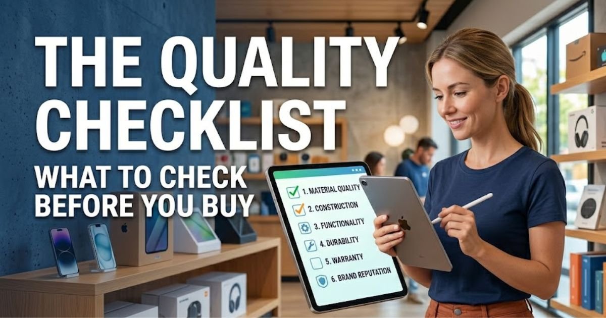 The Quality Checklist What to Check Before You Buy