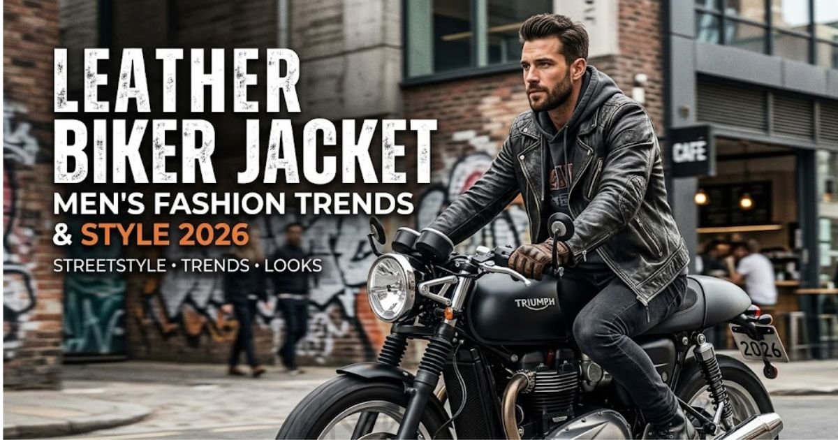 Leather Biker Jacket Men’s Fashion Trends & Style 2026