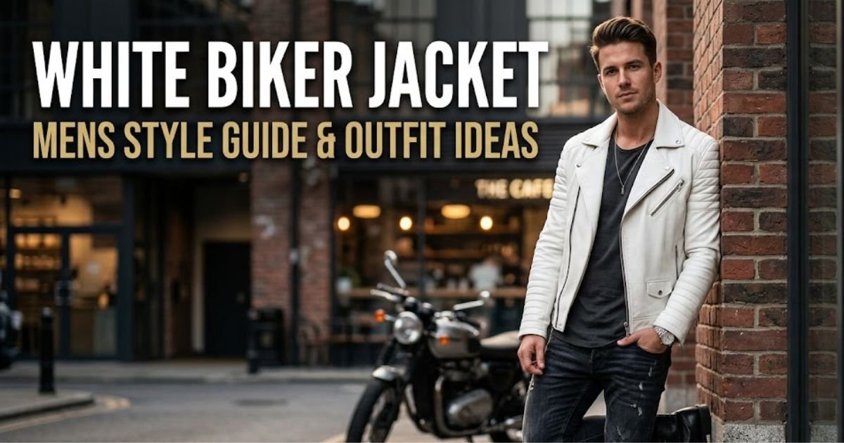 White Biker Jacket Mens Style Guide & Outfit Ideas