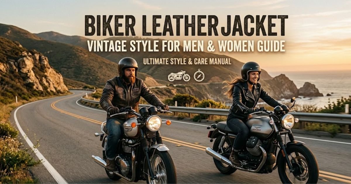 Biker Leather Jacket Vintage Style for Men & Women Guide