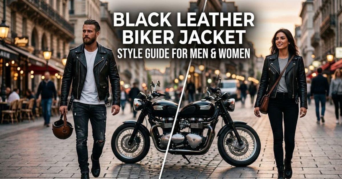 Black Leather Biker Jacket Style Guide for Men & Women