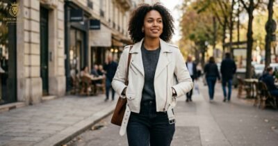 White Leather Biker Jackets for Women in 2026