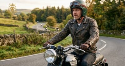 Retro Leather Bike Jacket for Classic Rider Style