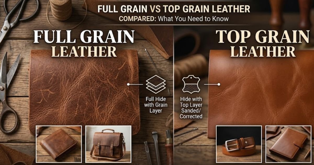 Full Grain Leather vs Top Grain Leather Compared